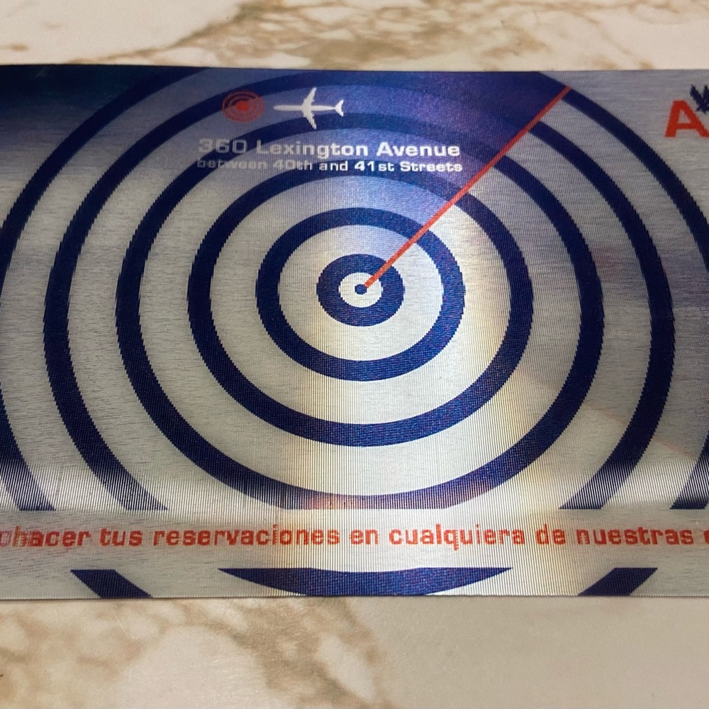 American Airlines - 3D Lenticular Print - 6”x4” Holographic Blinking Poster